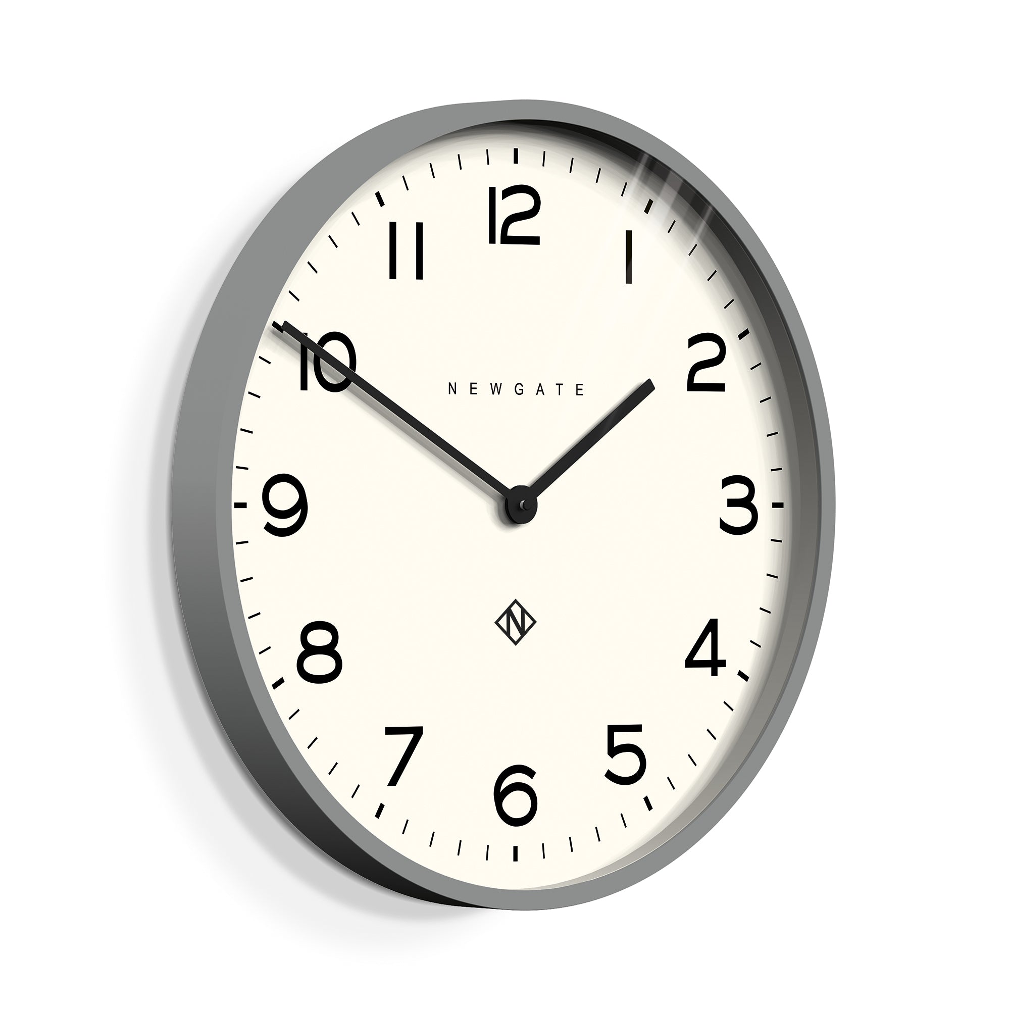 Clocks: Newgate Number One Clock Echo Posh Grey
