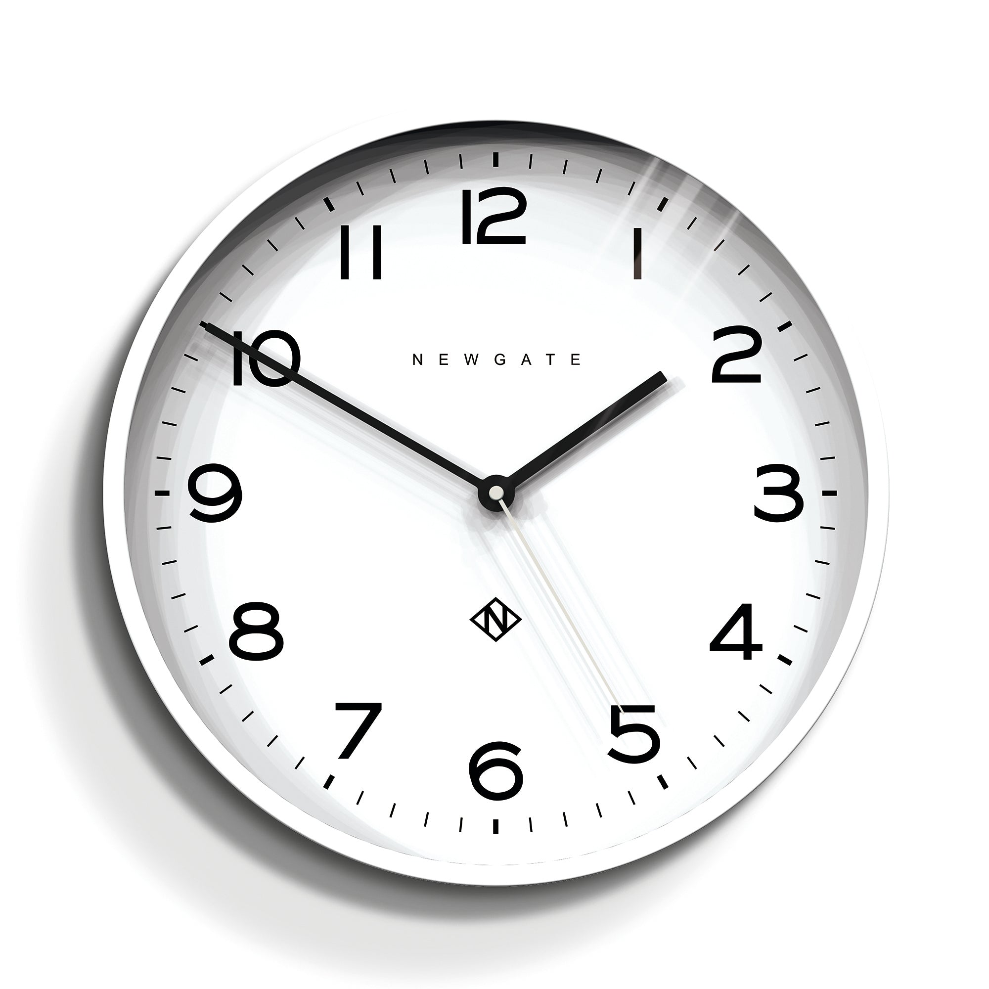 Clocks: Newgate Number Three Echo Clock Silicone White