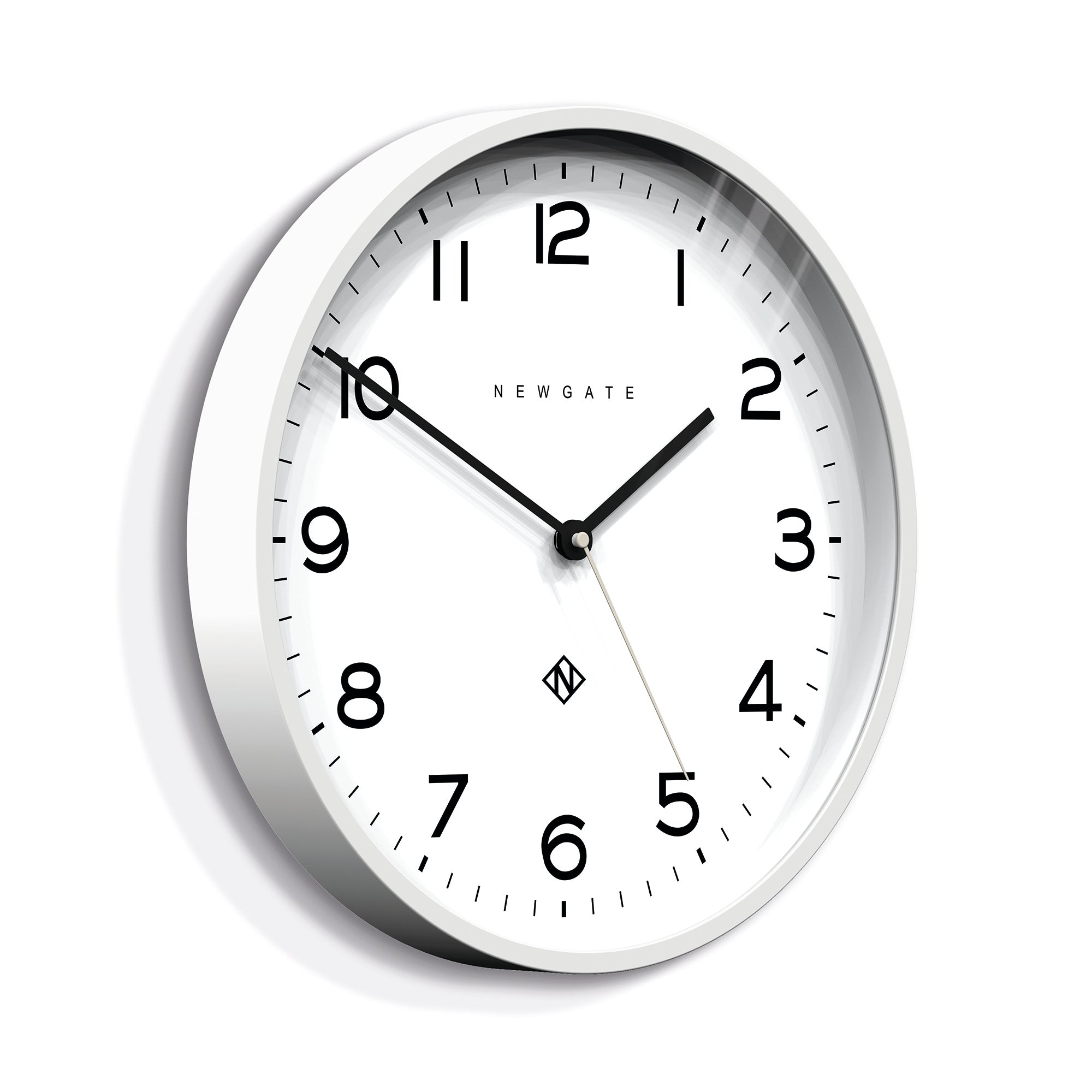 Clocks: Newgate Number Three Echo Clock Silicone White