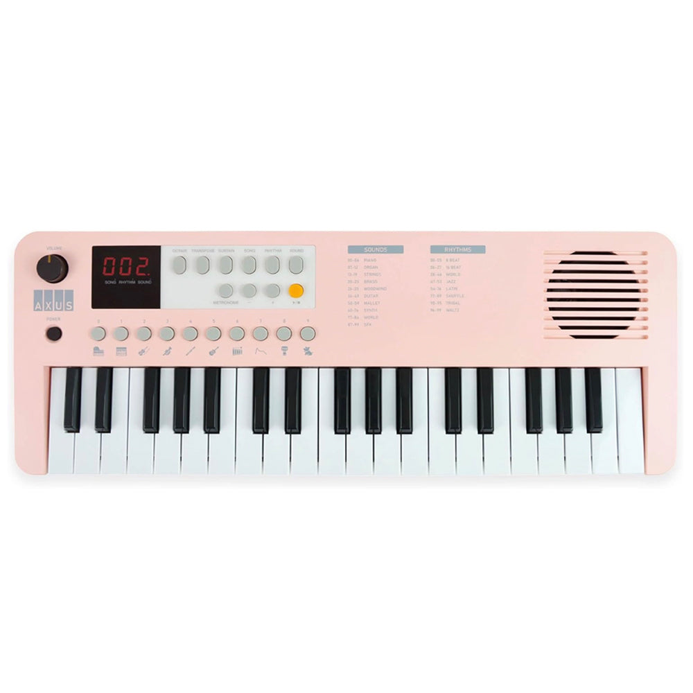 Audio Accessories: Axus Mini Keyboard 37 Key Keyboard - Pink