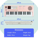 Audio Accessories: Axus Mini Keyboard 37 Key Keyboard - Pink