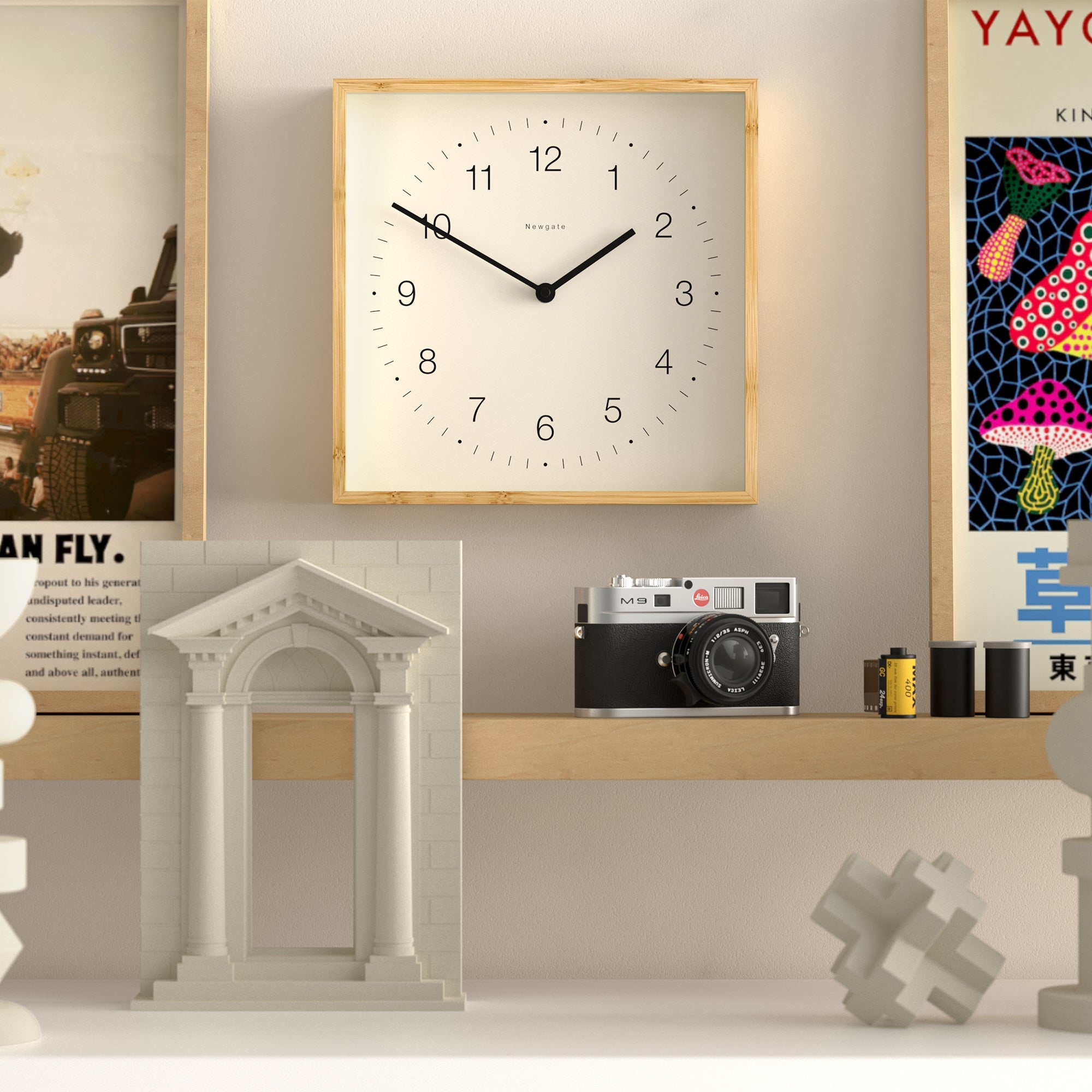Clocks: Newgate Fiji Wall Clock - Mongoose Dial