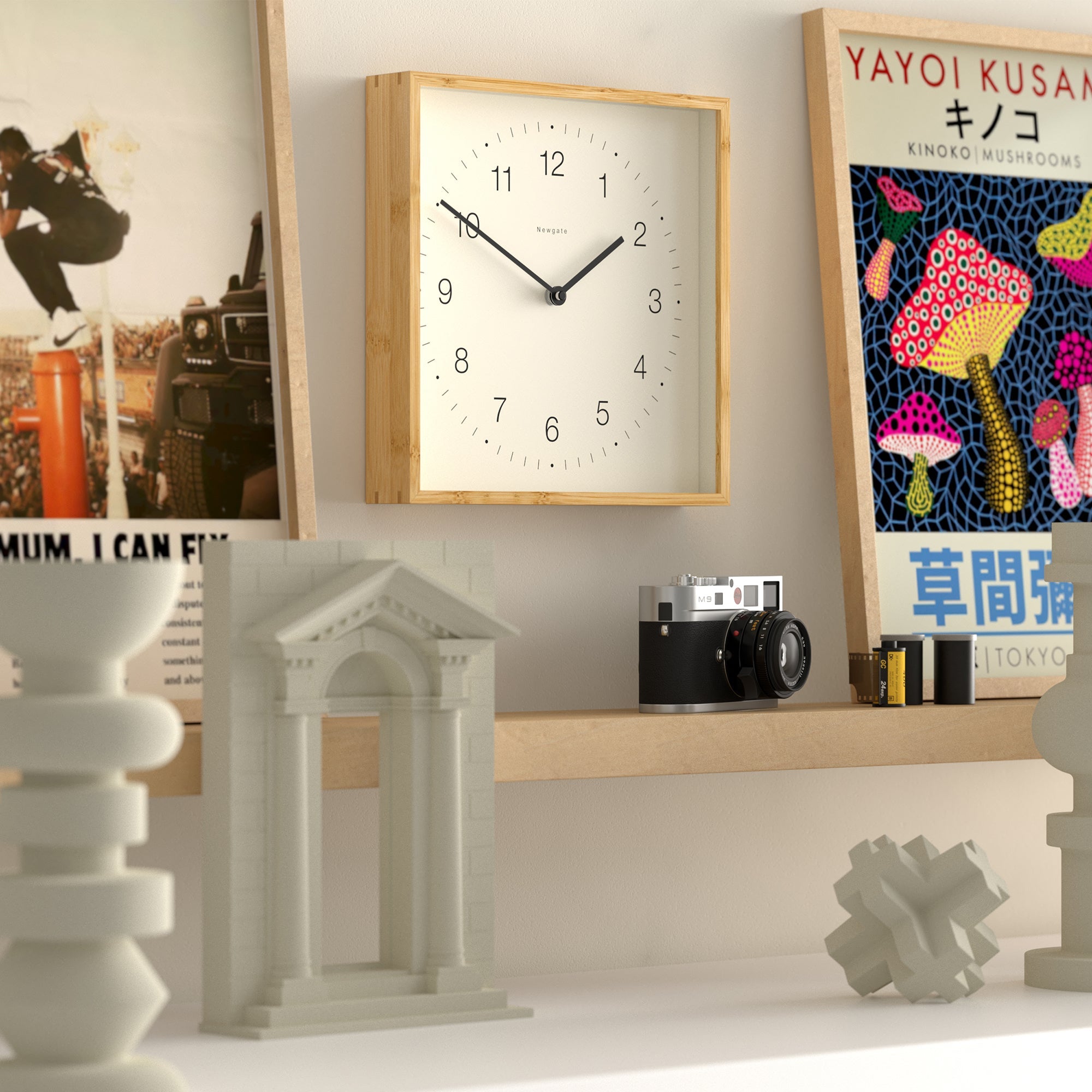 Clocks: Newgate Fiji Wall Clock - Mongoose Dial