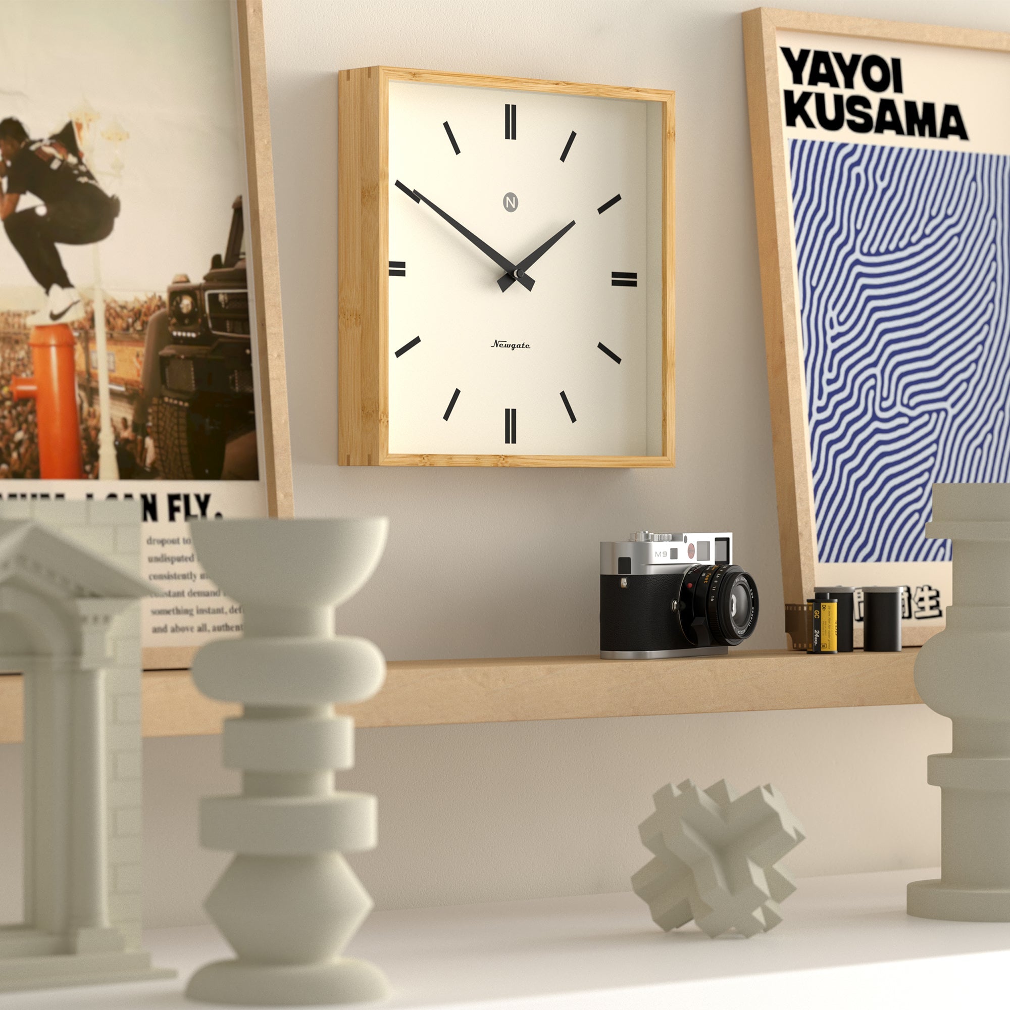 Clocks: Newgate Fiji Wall Clock - Moped Dial