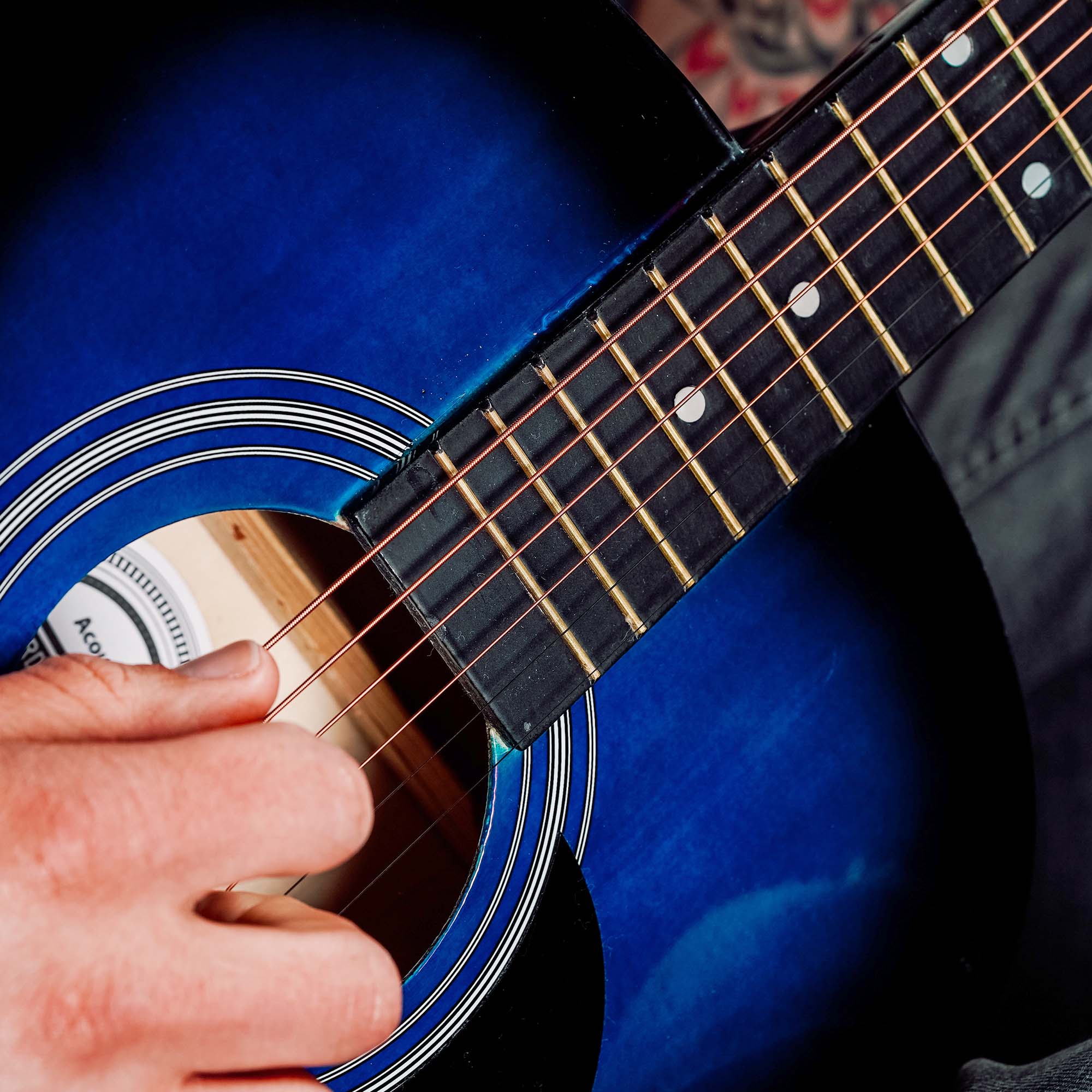 Audio Accessories: 3rd Avenue Acoustic Guitar Premium Pack - Blueburst