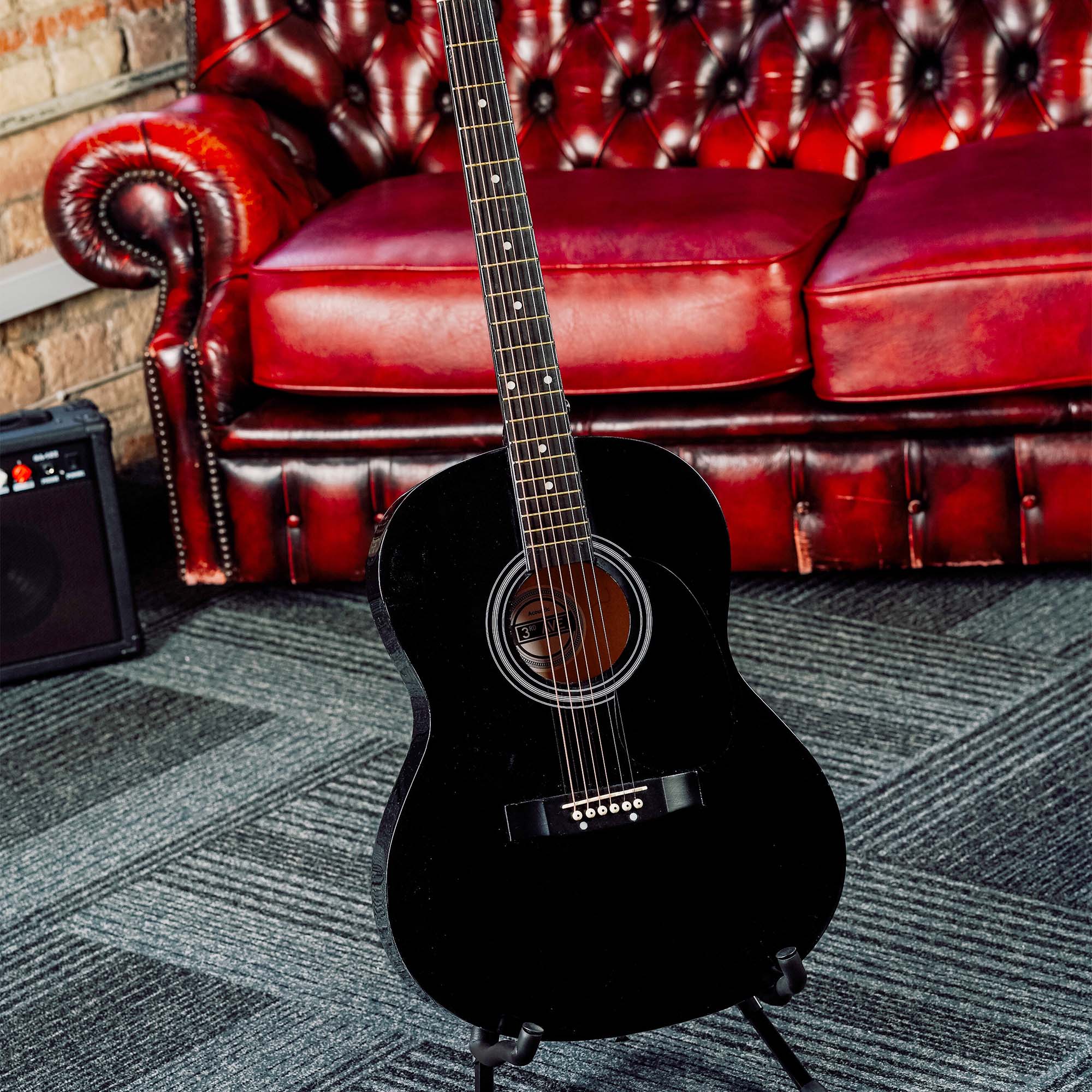Audio Accessories: 3rd Avenue Acoustic Guitar Premium Pack - Black
