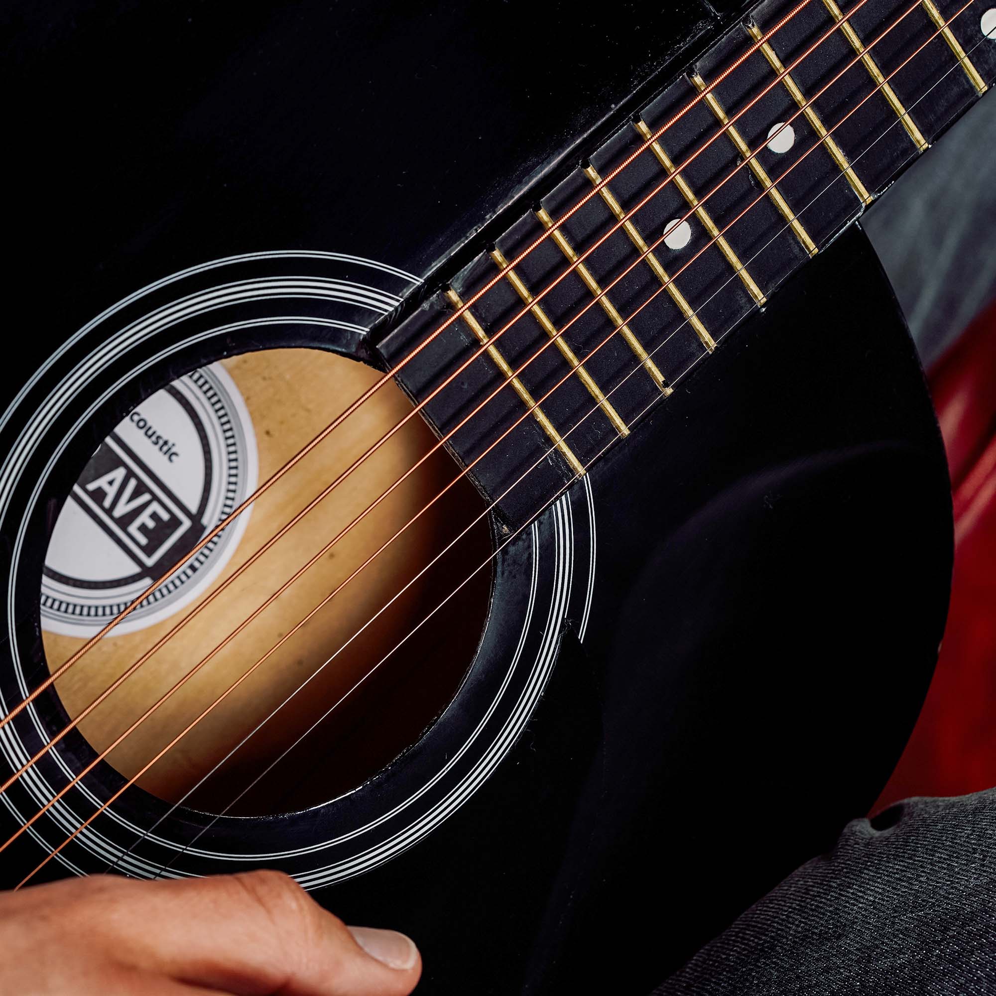 Audio Accessories: 3rd Avenue Acoustic Guitar Premium Pack - Black