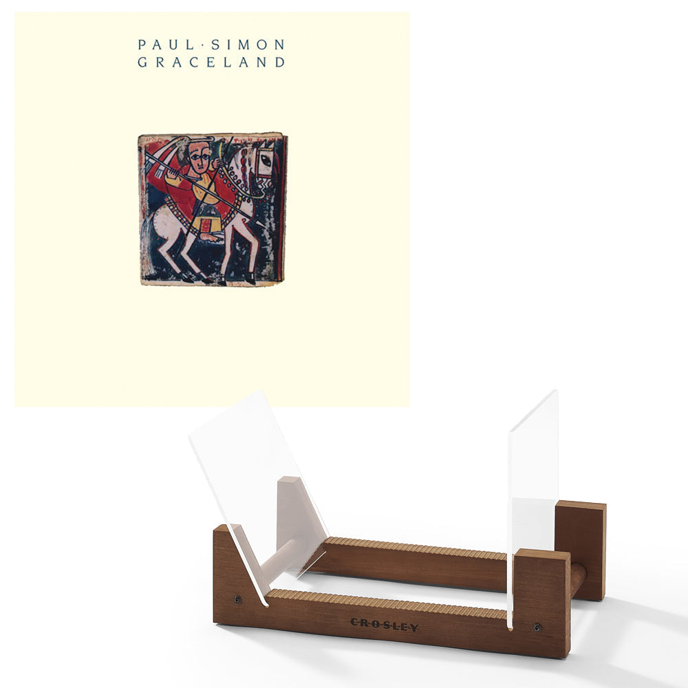 CDs & Vinyl: Paul Simon Graceland Vinyl Album & Crosley Record Storage Display Stand
