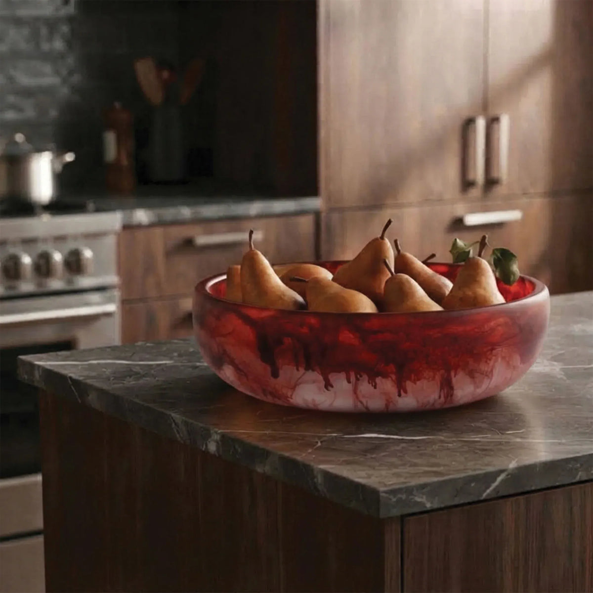 Urban Attitude GAB Extra Large Bowl 59.5 Wide by 12.5 Height - Berry Red