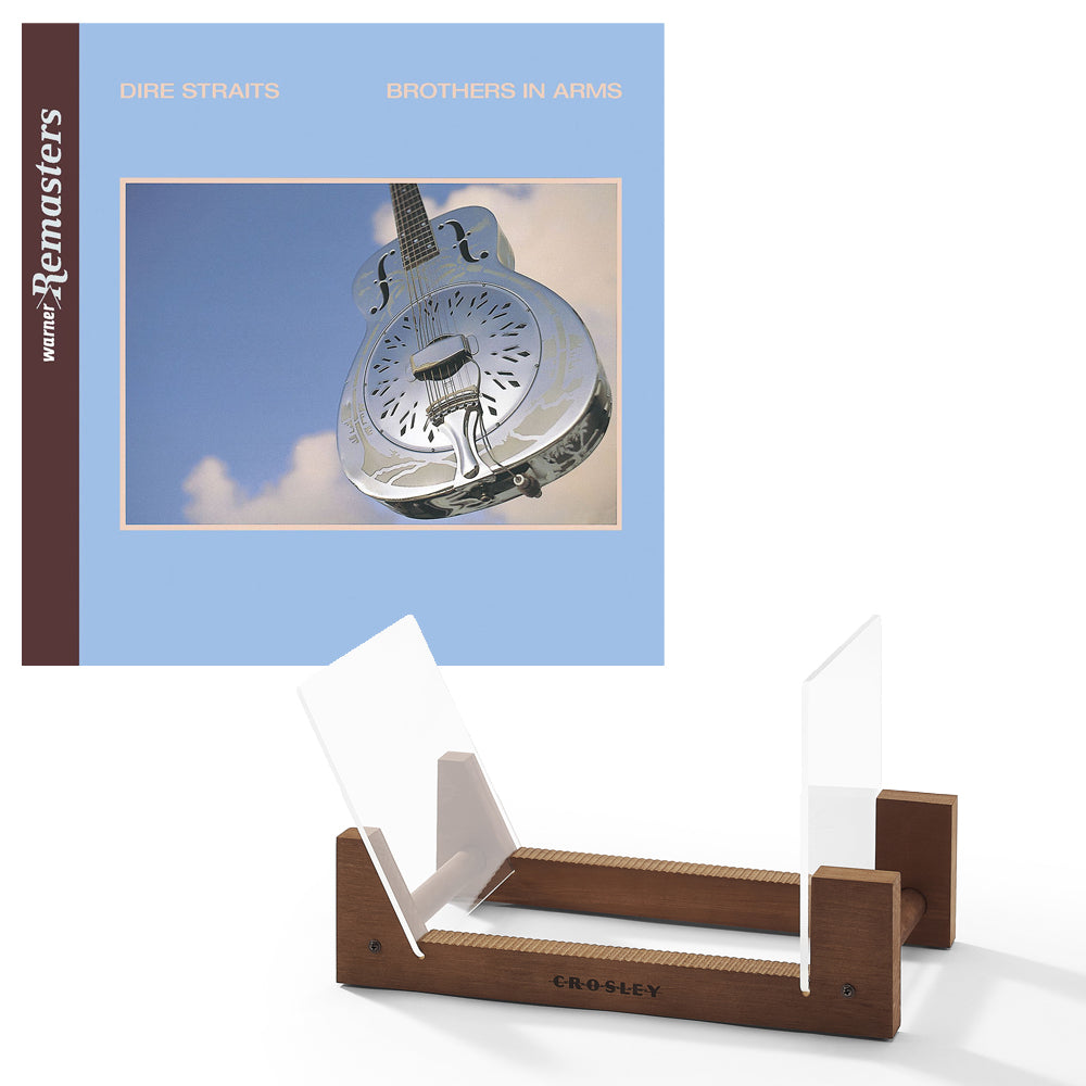 CDs & Vinyl: Dire Straits Brothers In Arms - Double Vinyl Album & Crosley Record Storage Display Stand
