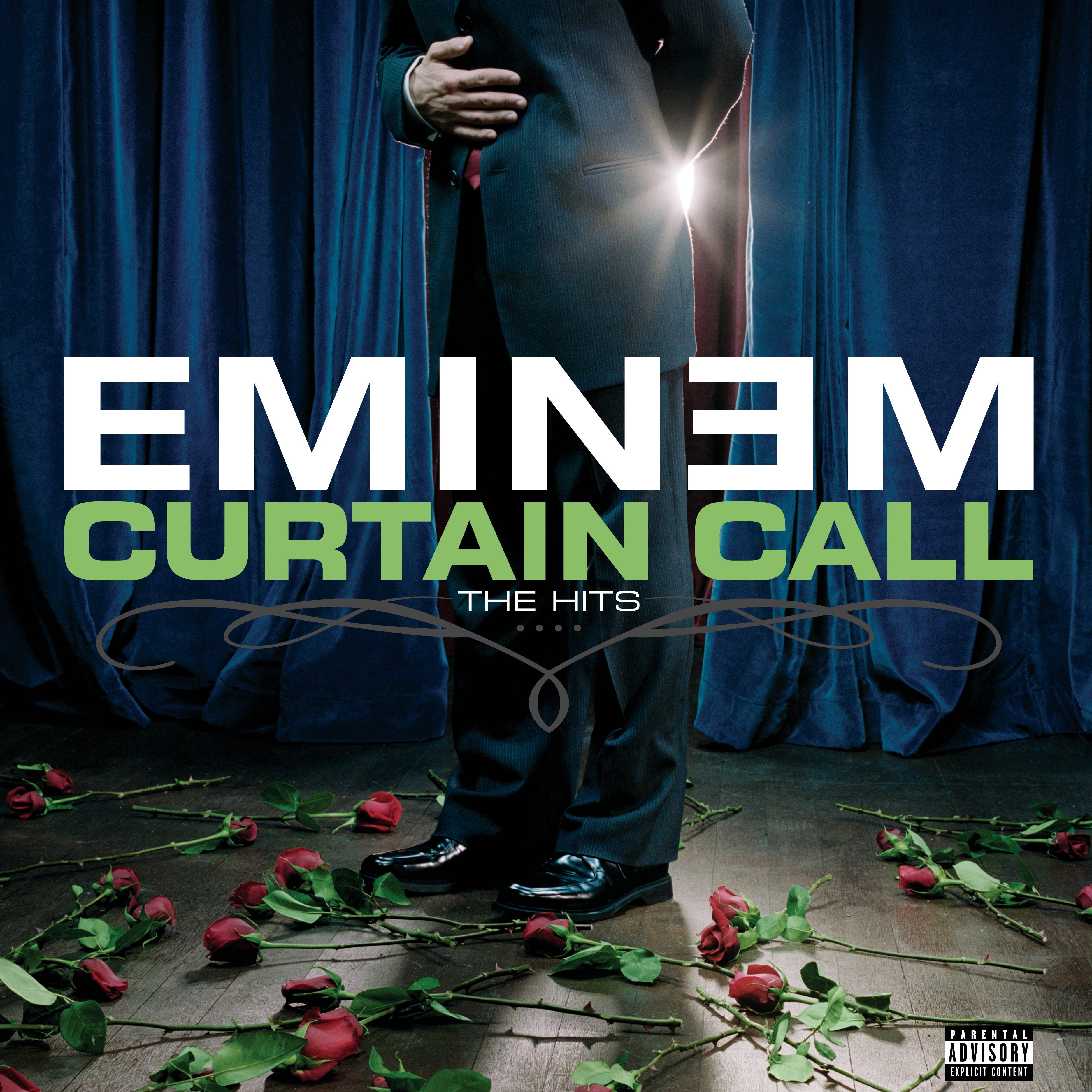 CDs & Vinyl: Eminem Curtain Call - Double Vinyl Album & Crosley Record Storage Display Stand
