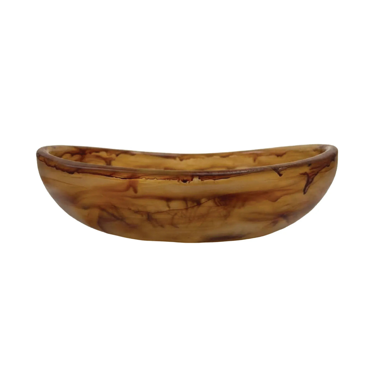 Urban Attitude JADE Medium Bowl Height 8cm highest, 5cm lowest, Width 27cm, Length 28cm - Dark Cocoa