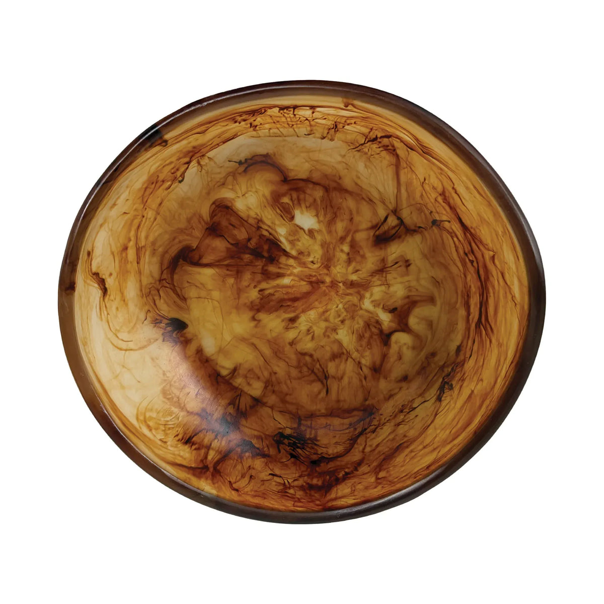 Urban Attitude JADE Medium Bowl Height 8cm highest, 5cm lowest, Width 27cm, Length 28cm - Dark Cocoa