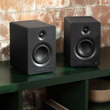 Bluetooth Speakers: Victrola Tempo Bookshelf Speakers - Black
