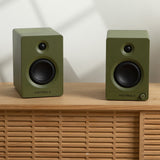 Bluetooth Speakers: Victrola Tempo Bookshelf Speakers - Green