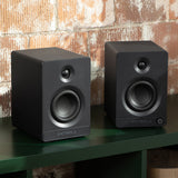 Audio Players & Recorders: Victrola Automatic Turntable + Victrola Tempo Bookshelf Speakers Bundle - Black
