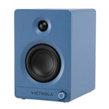 Victrola Automatic Turntable + Victrola Tempo Bookshelf Speakers Bundle - Blue