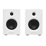 Victrola Automatic Turntable + Victrola Tempo Bookshelf Speakers Bundle - White