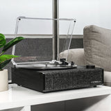 Audio Players & Recorders: Victrola Eastwood II Turntable - Black + Bundled Record Storage Crate