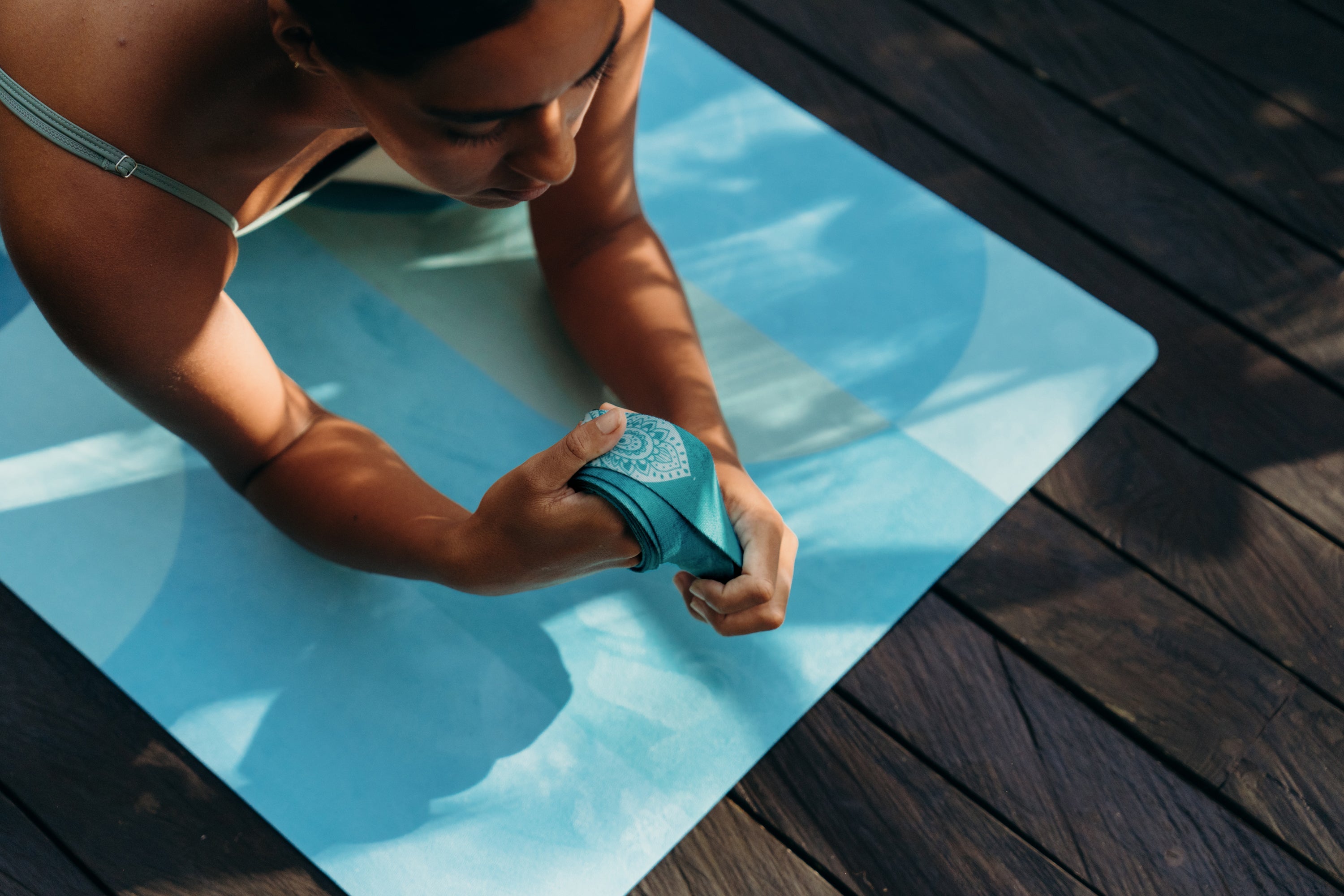 Yoga & Pilates: Yoga Design Lab Yoga Strap Mandala Turquoise