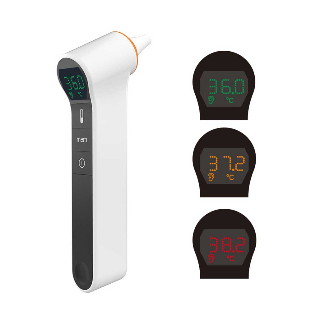 Work Safety Protective Equipment: MedSense Infrared Forehead and Ear Thermometer TFE02