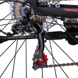 Bicycles: Trinx MTB Mens Mountain Bike 26 inch Shimano Gear 21-Speed [Colour: Matt Black White/Red] [Size Of Frame: 21 inches]