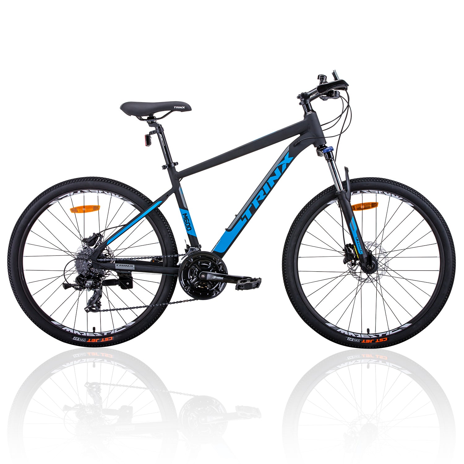 Bicycles: Trinx M600 Mountain Bike 24 Speed MTB Bicycle 19 Inches Frame Blue