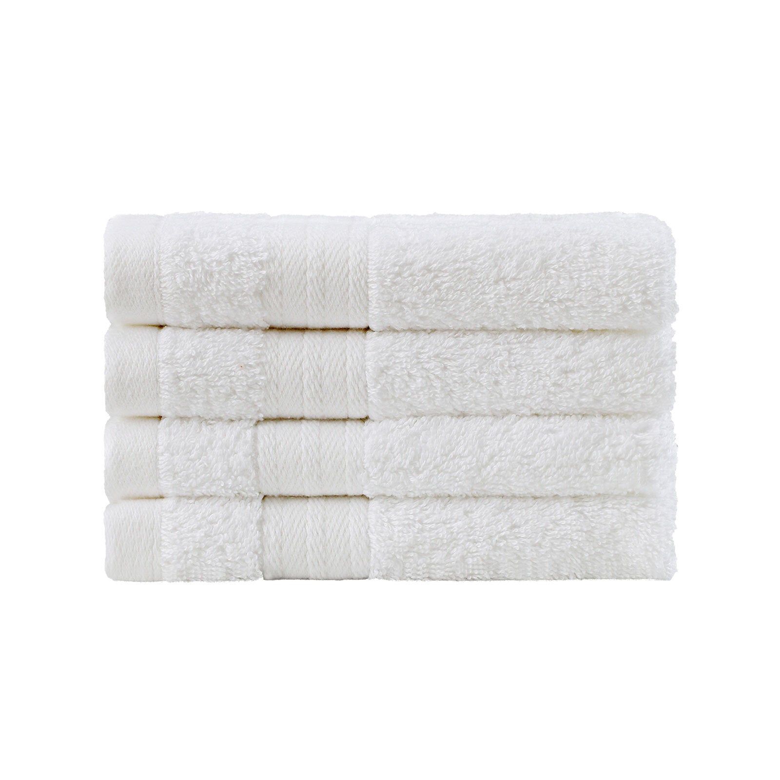 Table Linen & Kitchen Towels: Linenland Bath Towel Set - 4 Piece Cotton Washcloths - White