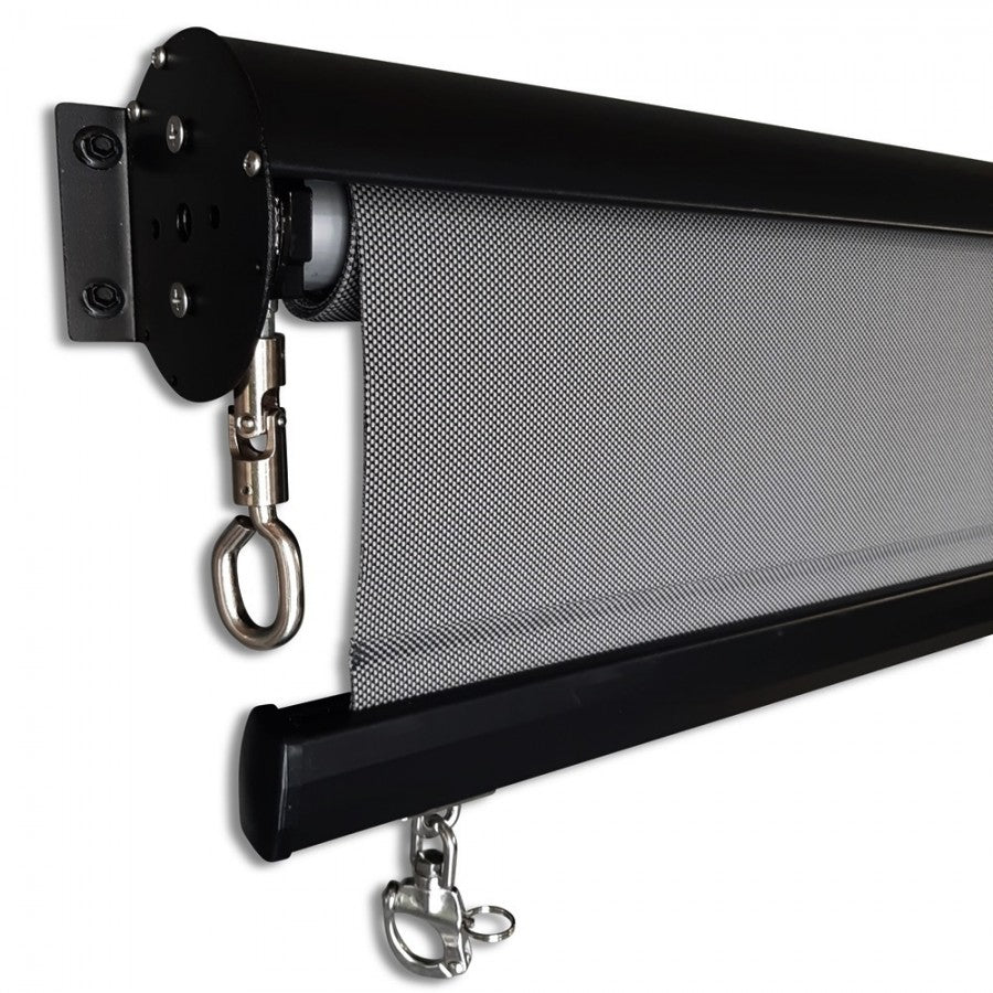 Awnings: Outdoor Roller Blind Sun Screen Awning With Aluminium Hood 1.8,