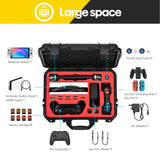 Audio Accessories: DEVASO Carrying Case for Nintendo Switch OLED Case, Professional Safe Hard-Black