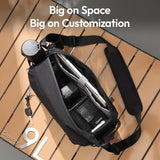 Camera Accessories: ULANZI BP11 8L Camera Sling Bag with Tripod Holder for Men Women, Lightweight Splash-proof DSLR/Mirrorless Anti-Theft Crossbody Bag for Travel Hiking Photography Customizable Front Pocket Camera Bag