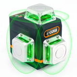 Gardening Tools: CIGMAN Laser Level Self Leveling 3x360° 3D Green Cross Line for Construction and Picture Hanging, Rechargeable battery, Remote Controller, Magnetic Rotating Stand Included