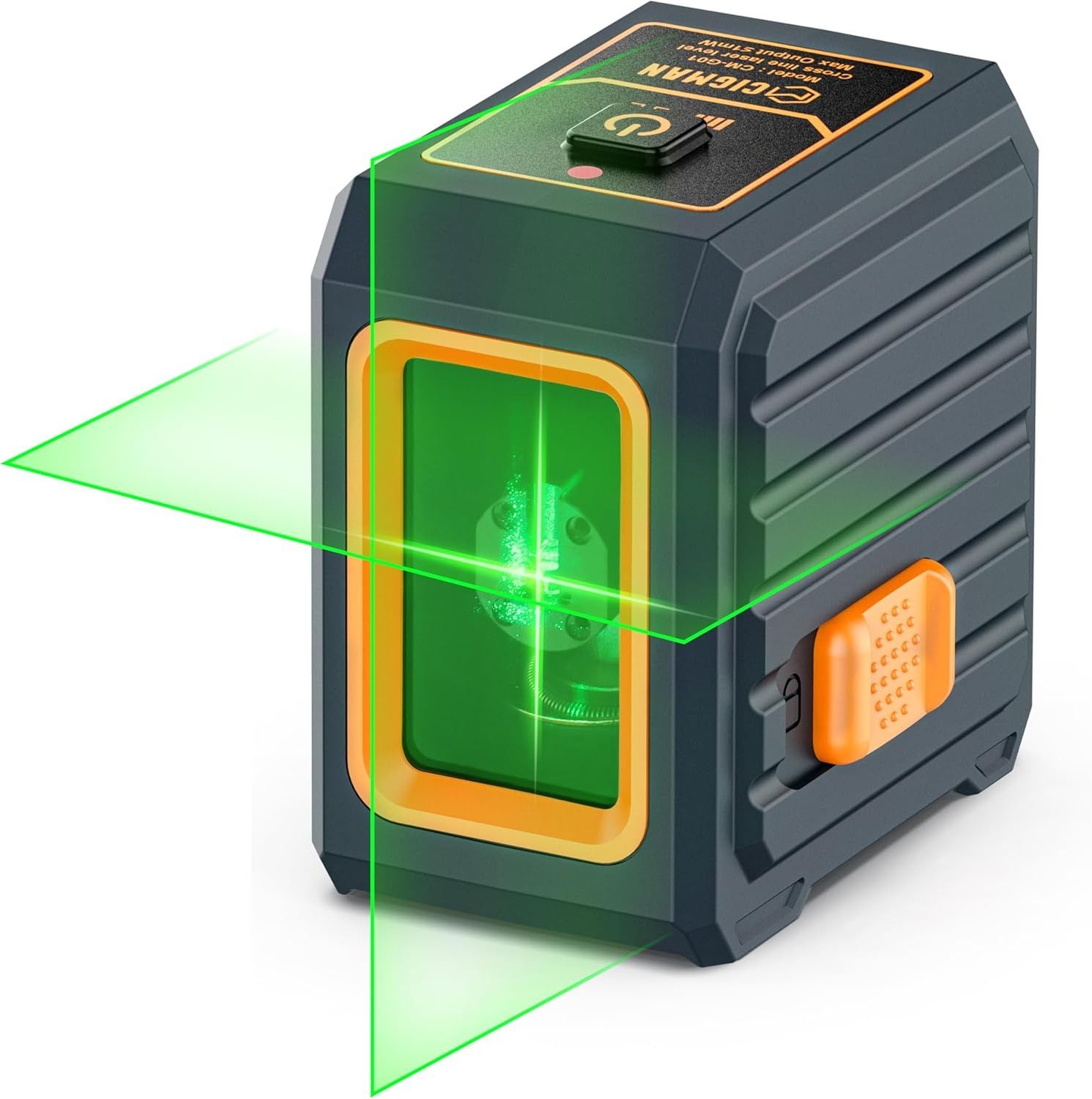 Cigman Line Laser, 100ft Self Leveling Laser Level with Magnetic Bracket, Green Laser Level for Picture Hanging, Home Renovation, DIY and Tile
