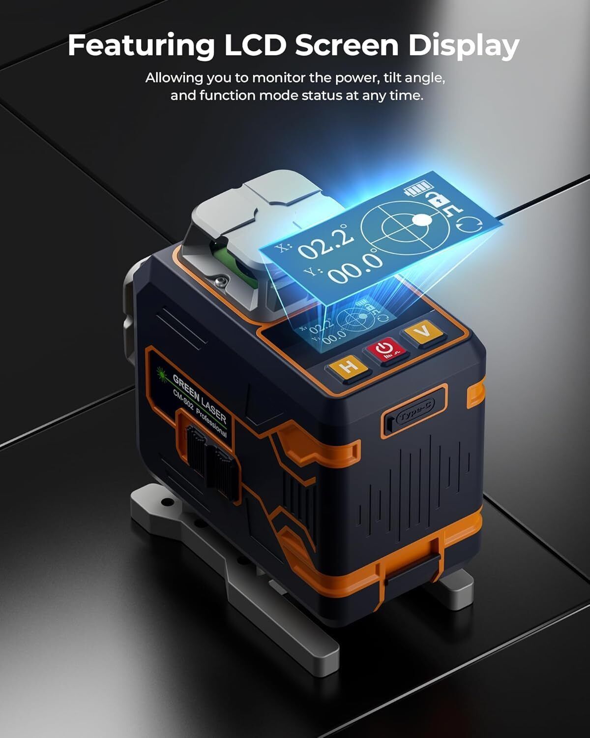 CIGMAN 4x360Â° 16 Lines Laser Level with Remote&APP Control, Self Leveling CM-S02