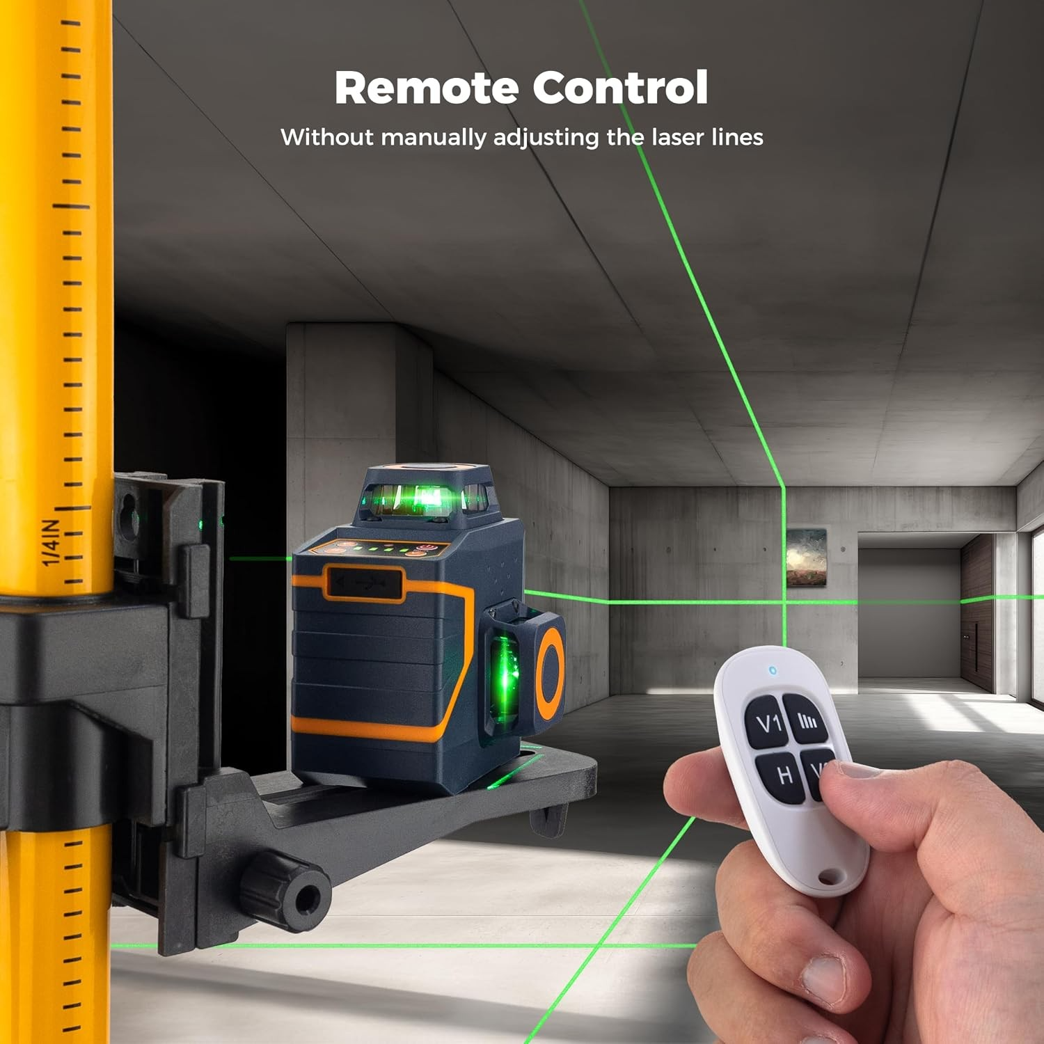 CIGMAN Green Laser Level 3 x 360°, Self-Leveling Construction Laser CM701SE