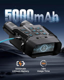 CIGMAN 4K Night Vision Binoculars, 3.99" Large HD Display, 58MP Night Photos, 5000mAh Battery, IP65 Waterproof, 5X Zoom, 32GB Card Included