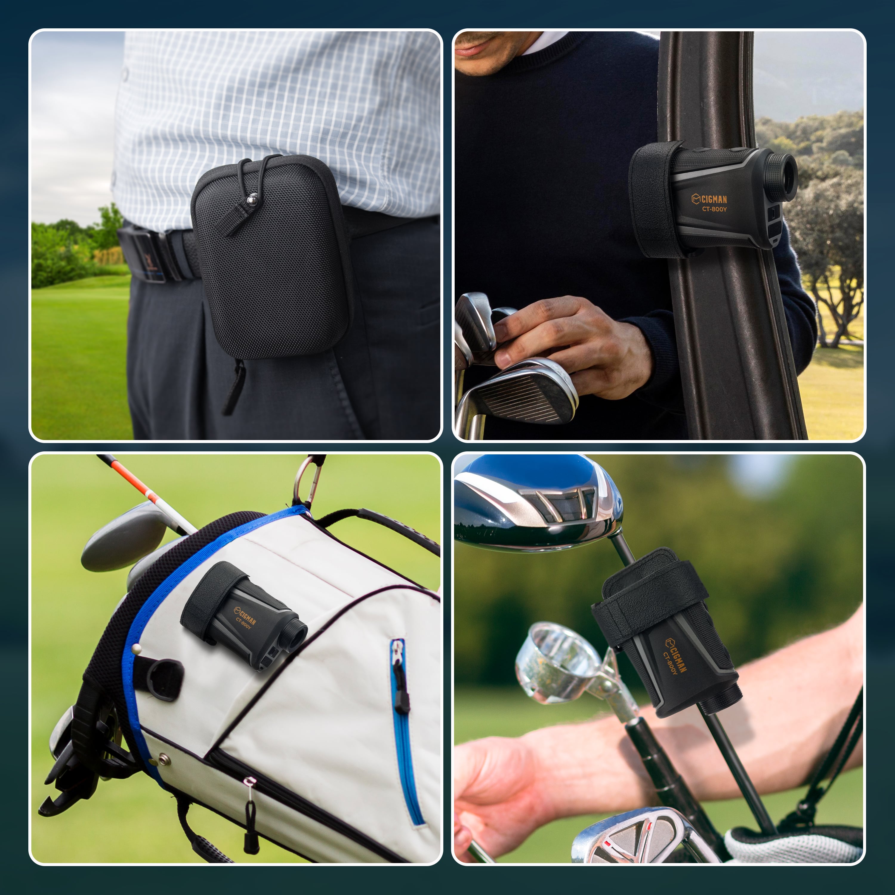 Golf Accessories: CIGMAN Golf Range Finder 800 Yards Laser Golf Rangefinder with Slope
 CT-800Y