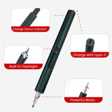 Automotive Repair & Speciality Tools: KAIWEETS Mini Electric Screwdriver, 137 in 1 Electric Precision Screwdriver
