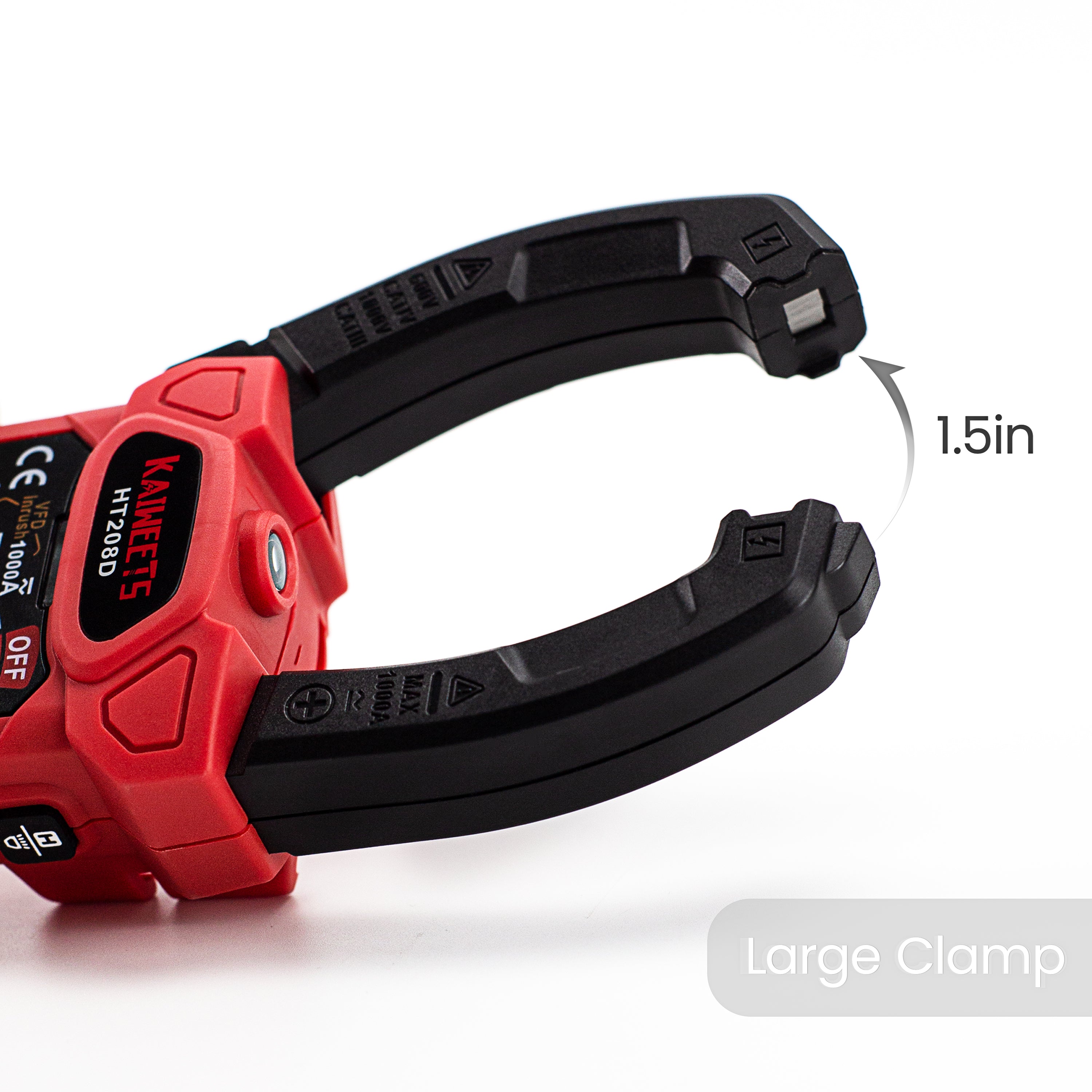 Automotive Repair & Speciality Tools: KAIWEETS HT208D Inrush Clamp Meter 1000A True RMS AC/DC Current Amp Meter