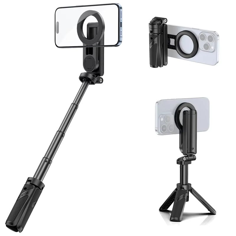 Camera Accessories: Ulanzi JJ03 Magnetic Phone Tripod Wireless Phone Grip Selfie Stick Desktop Tripod with Remote Control Photography Livestreaming