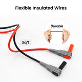 Power & Electrical Supplies: KAIWEETS Soft Silicone Electrician Test Leads Kit CAT III 1000V & CAT IV 600V with Alligator Clips and Needle Probe for Fluke/AstroAI/INNOVA Multimeter Electronic Clamp Meter 8PCS