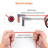 Power & Electrical Supplies: KAIWEETS Soft Silicone Electrician Test Leads Kit CAT III 1000V & CAT IV 600V with Alligator Clips and Needle Probe for Fluke/AstroAI/INNOVA Multimeter Electronic Clamp Meter 8PCS