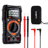 Bicycle Parts: KAIWEETS Digital Multimeter with Case, DC AC Voltmeter, Ohm Volt Amp Test Meter and Continuity Test Diode Voltage Tester for Household Outlet, Automotive Battery Test (Anti-Burn with Double Fuses)