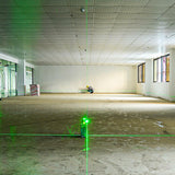 Measuring Tools & Sensors: KAIWEETS KT360A Green Laser Level 3 X 360° Rotary Self Leveling with 1 Rechargeable Battery
