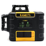 Measuring Tools & Sensors: KAIWEETS KT360A Green Laser Level 3 X 360° Rotary Self Leveling with 1 Rechargeable Battery