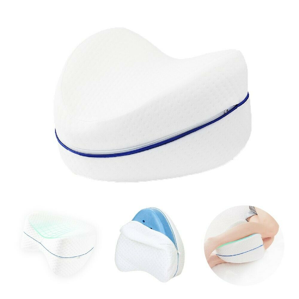 Pillows: Leg Knee Support Pillow, Orthopedic Memory Foam Wedge Contour Pillow for Thighs, Leg Pillow for Back Hip Legs Knee Support Wedge and Pressure Relief, Washable Cover