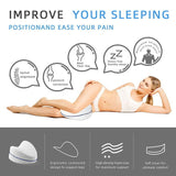 Pillows: Leg Knee Support Pillow, Orthopedic Memory Foam Wedge Contour Pillow for Thighs, Leg Pillow for Back Hip Legs Knee Support Wedge and Pressure Relief, Washable Cover