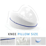 Pillows: Leg Knee Support Pillow, Orthopedic Memory Foam Wedge Contour Pillow for Thighs, Leg Pillow for Back Hip Legs Knee Support Wedge and Pressure Relief, Washable Cover