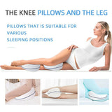 Pillows: Leg Knee Support Pillow, Orthopedic Memory Foam Wedge Contour Pillow for Thighs, Leg Pillow for Back Hip Legs Knee Support Wedge and Pressure Relief, Washable Cover