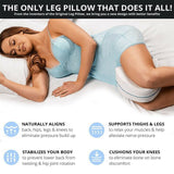 Pillows: Leg Knee Support Pillow, Orthopedic Memory Foam Wedge Contour Pillow for Thighs, Leg Pillow for Back Hip Legs Knee Support Wedge and Pressure Relief, Washable Cover